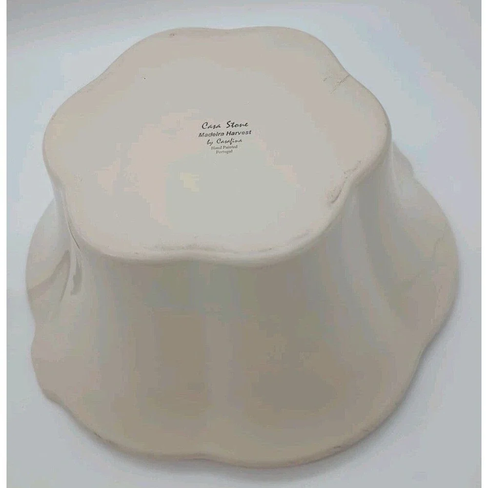 Casa Stone Madeira Harvest by Casafina  Serving Bowl Pale Yellow Bowl 11inches